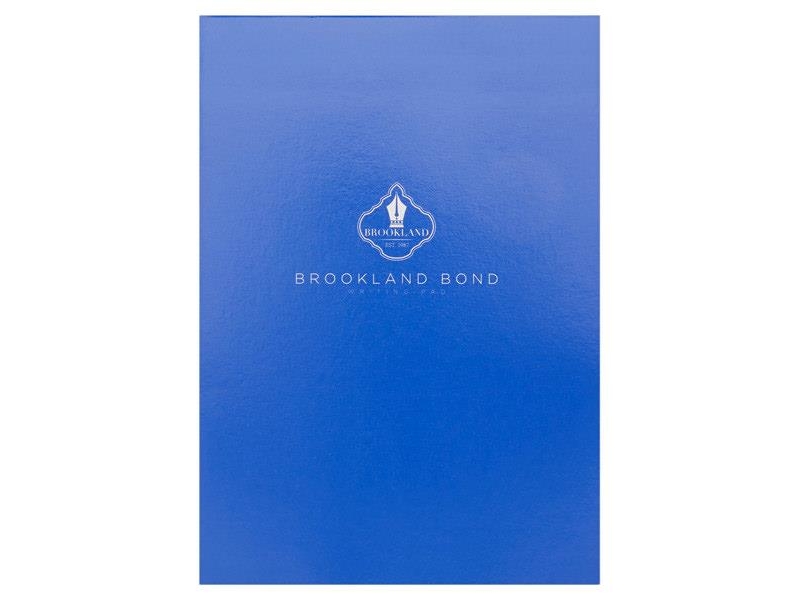 Brookland Bond A5 Writing Pad 100 Sheets - White Plain