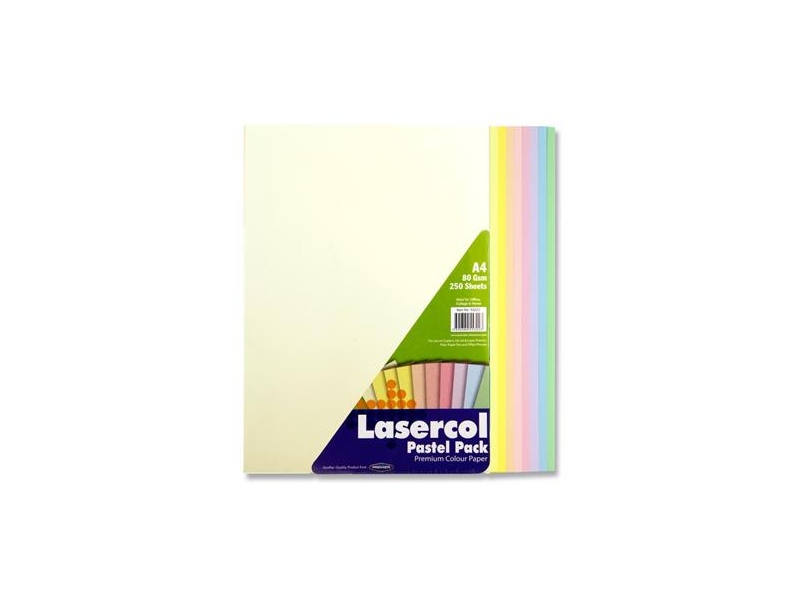 Lasercol A4 80Gsm Activity Paper 1/2 Ream - Pastel