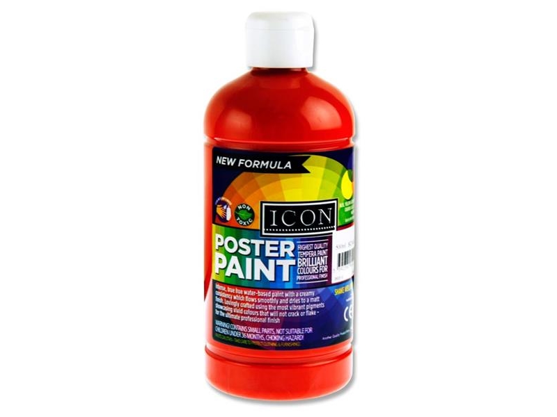 Poster Paint Scarlet Red 500ml