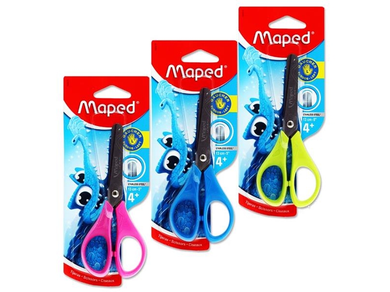 Maped Scissors - Left Handed - 13cm/5" Pastel Colours