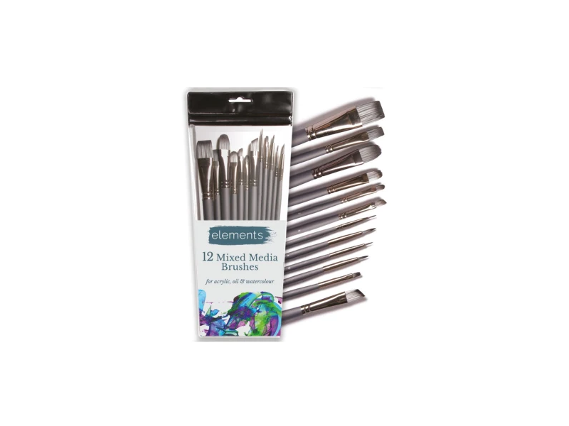 Elements Mixed Media Brushes - Pack of 12