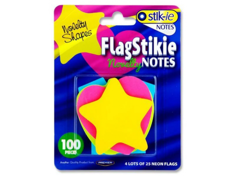 FlagStikie Asst. Shape Notes Pkt. 100