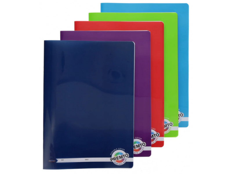 Premto A4 120pg Durable Softcover Manuscript Book (Colours Vary)