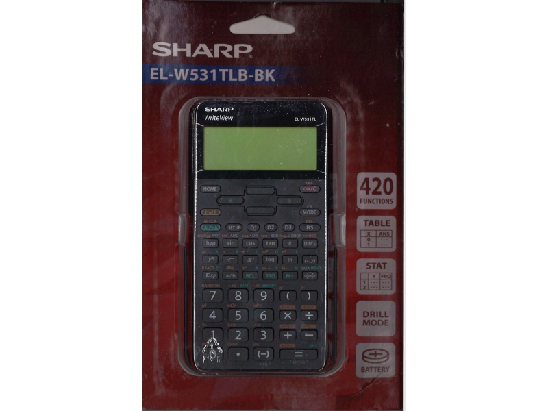 Sharp Scientific Calculator EL-W531LB-BK