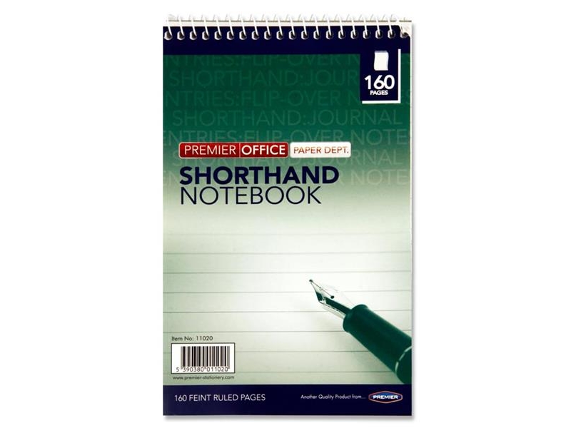 Shorthand Notebook Spiral Top 160 Page