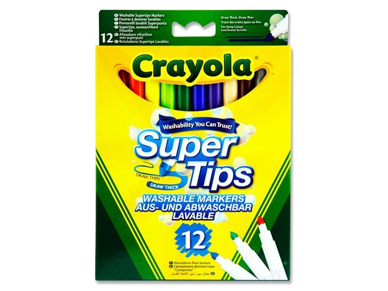 Crayola Supertip Washable Markers 12 Pack