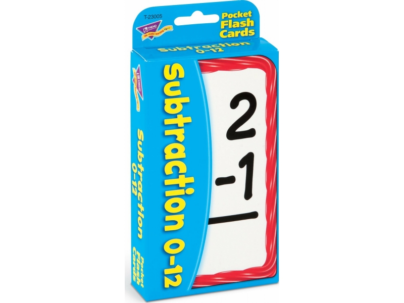 Subtraction 0-12 Flashcards
