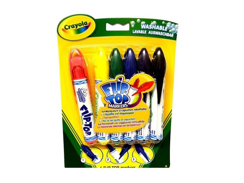 Crayola Flip Top Markers 6 Pack