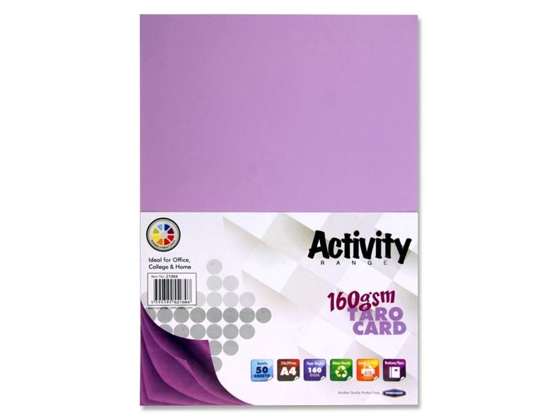 Violet Card (Taro) A4 50 Pack - 160gsm