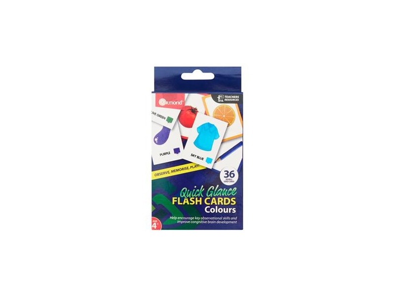 Ormond Education Flash Card 36 Cards - Color