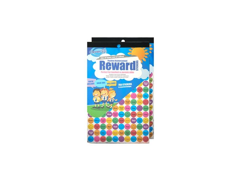 Clever Kidz 750+ Reward Stickers 2 Asst