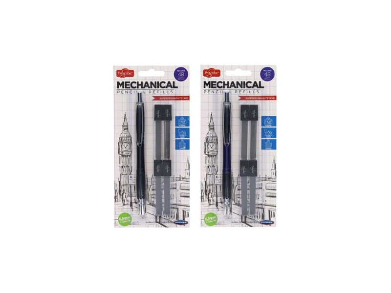 ProScribe 0.5mm Mechanical Pencil W/4 Tubes Lead
