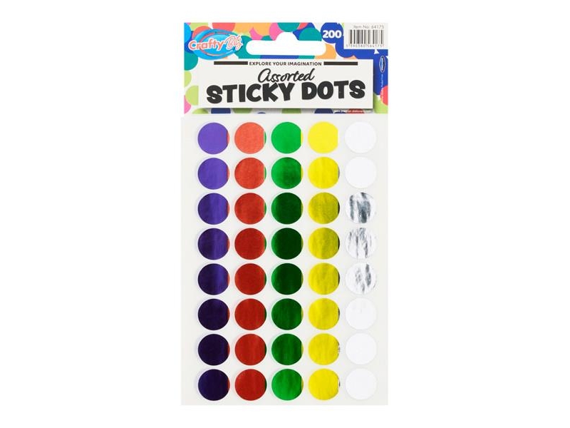 Crafty Bitz Pkt.200 Assorted Sticky Dots