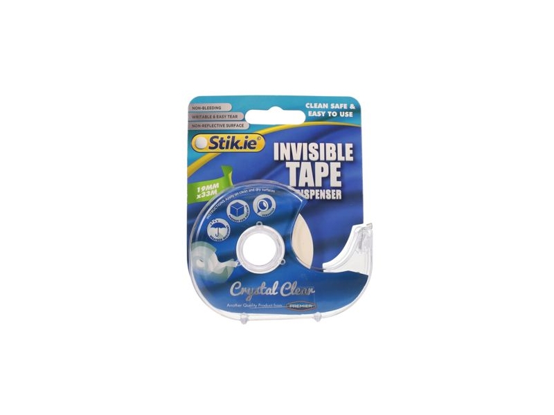 Stik-ie 19Mm X 33M Invisible Tape With Dispenser
