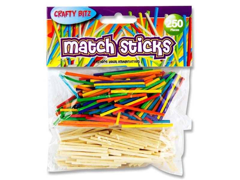 Crafty Bitz Bag 250 Assorted Matchsticks
