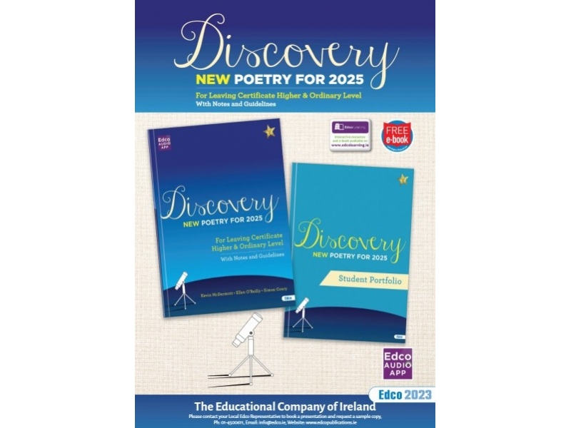 Discovery New Poetry For 2025 - Leaving Cert Higher & Ordinary Level