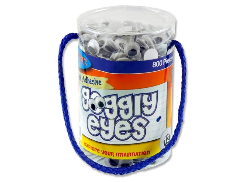 Wiggly Eyes 800 Tub 12mm
